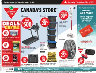 Preview of Canadian Tire weekly flyer from shop Canadian Tire valid from 08.01.2026