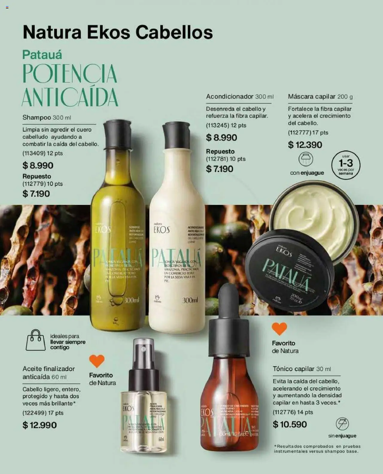 Natura catálogo │ válido desde el 22.07.2025 | Página: 137 | Productos: Máscara, Acondicionador, Shampoo, Aceite