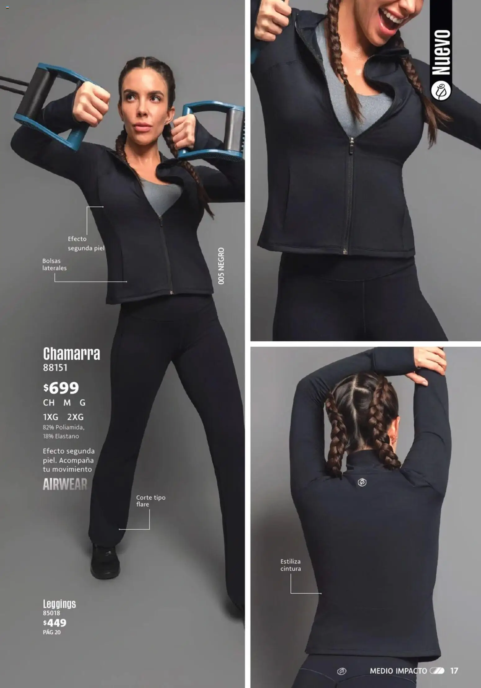 Nuevas ofertas de Ilusión válidas en toda la República Mexicana desde el 01.04.2026. ¡Encuentra las mejores ofertas en Ilusión catálogo Primavera! | Página: 21 | Productos: Leggings, Chamarra