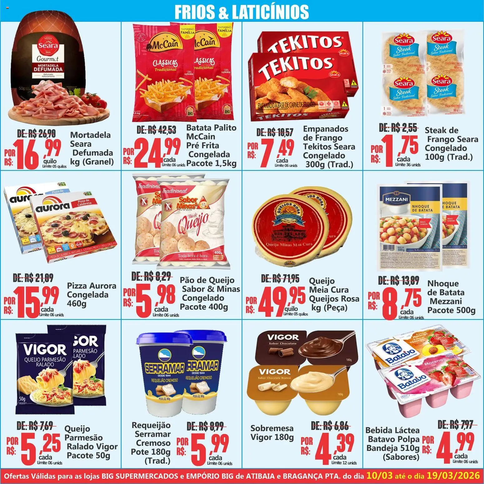 Big Supermercados Folheto - válido de 10.03.2026 | Página: 5 | Produtos: Mortadela, Carne de frango, Carne, Bebida