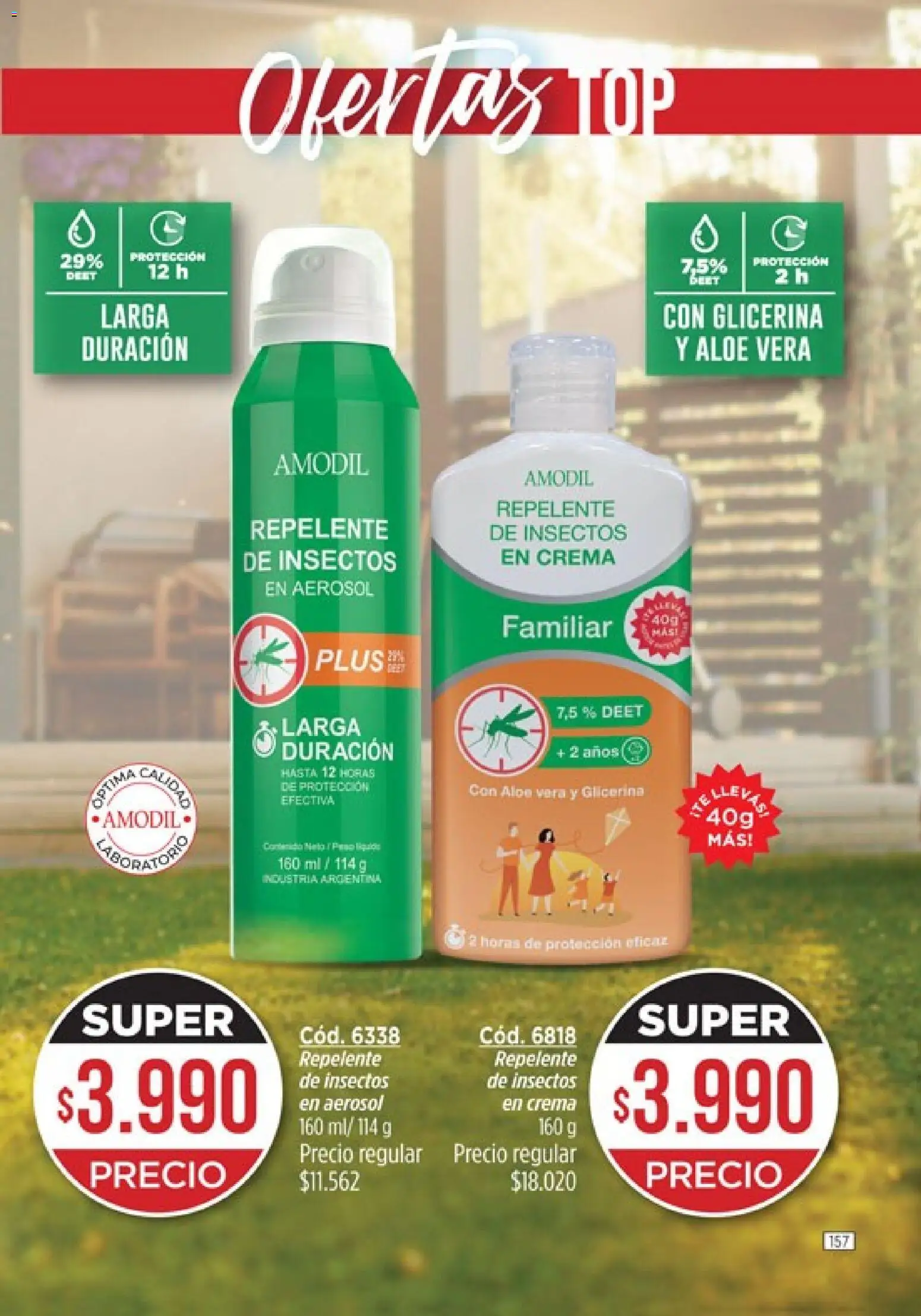 Catálogo Amodil Campaña 1/2026 │ válido desde el 01.01.2026 | Página: 157 | Productos: Repelente, Top, Té, Crema
