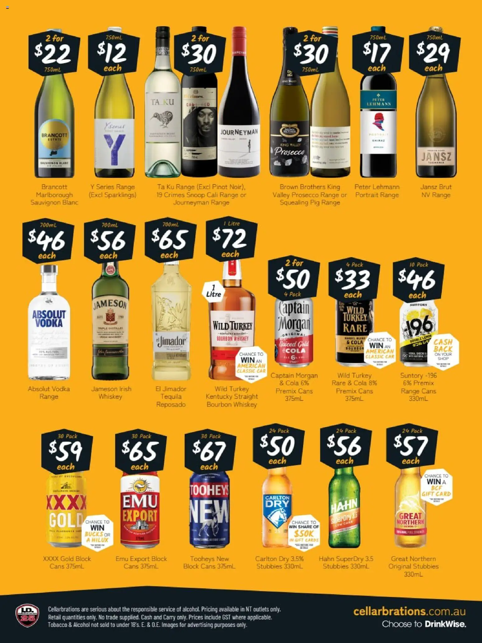Cellarbrations catalogue - valid from 06.04.2026 | Page: 2 | Products: Bourbon, Vodka, Whiskey, Turkey