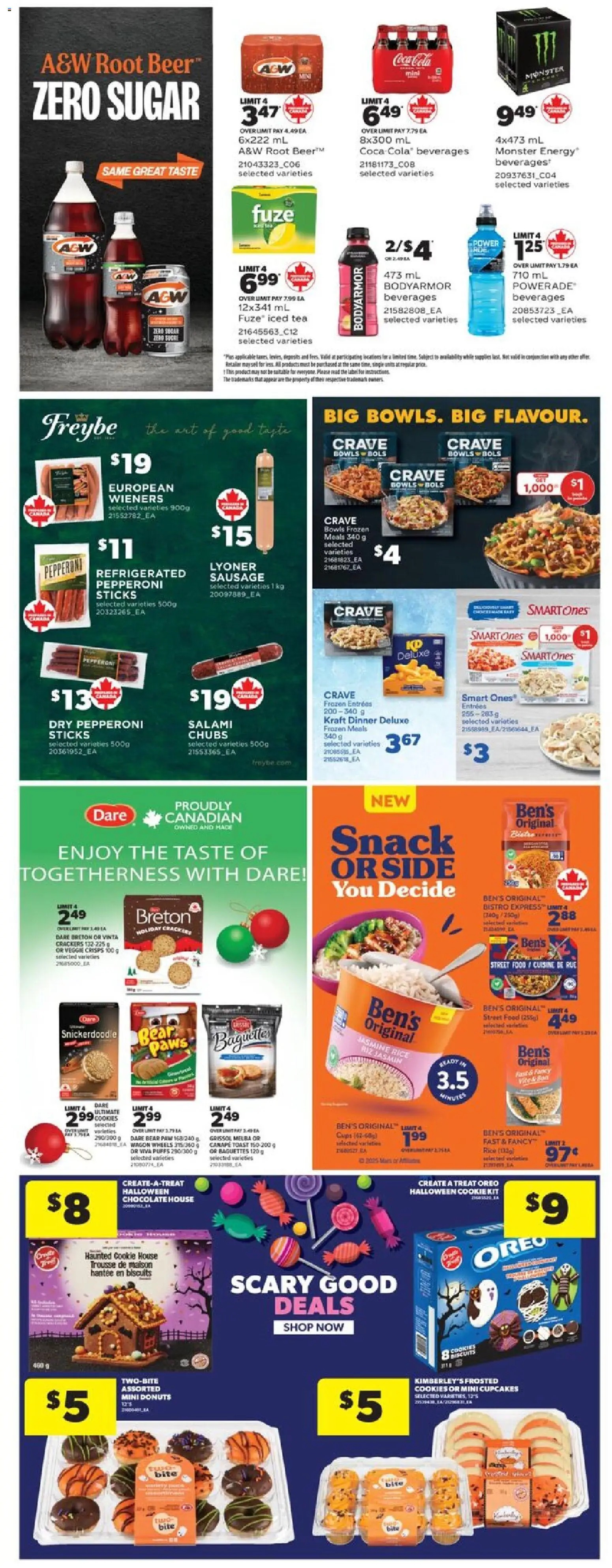 Real Canadian Superstore flyer valid from 30.10.2025 | Page: 39 | Products: Rice, Tea, Salami, Beer