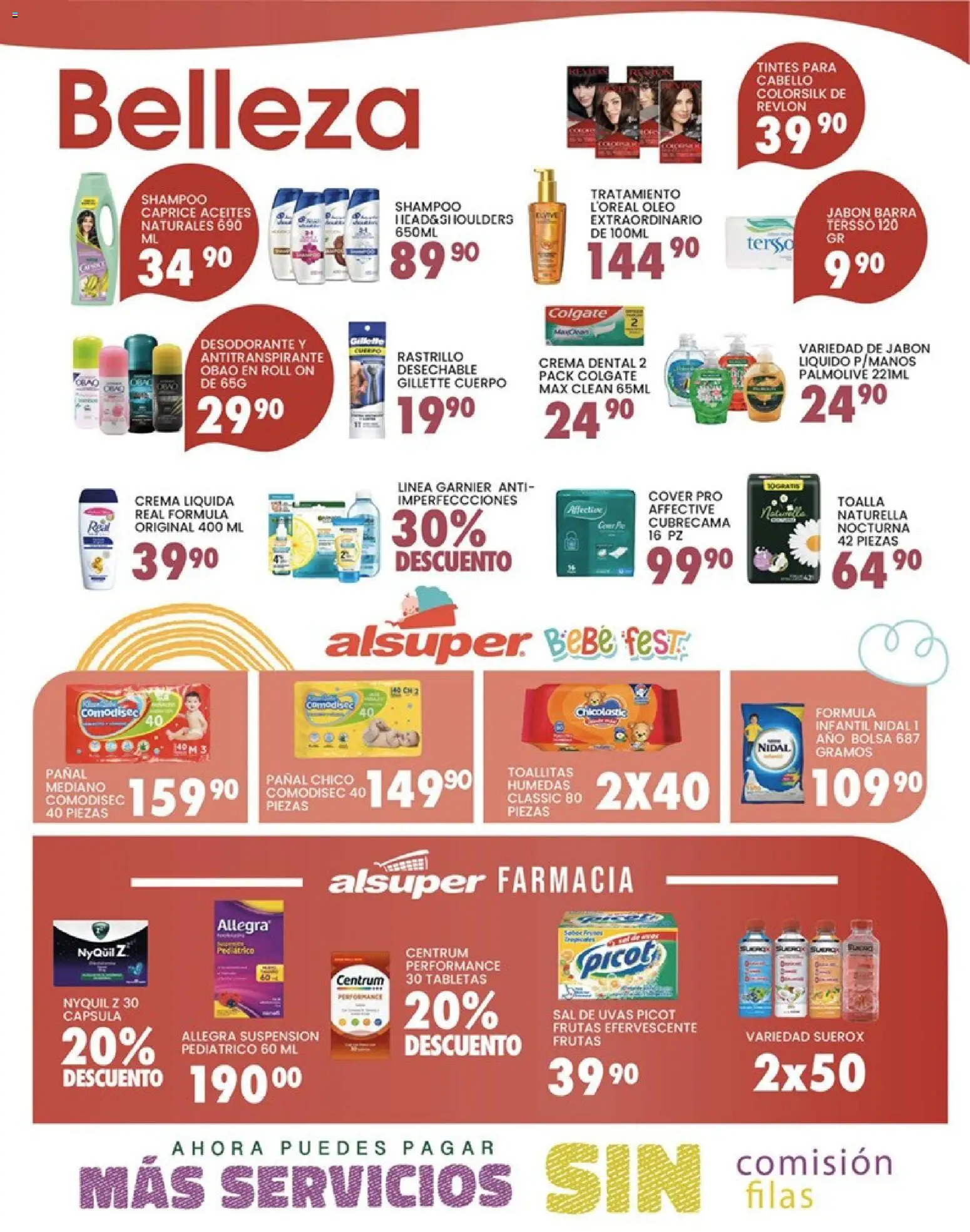 Nuevas ofertas de Alsuper válidas en toda la República Mexicana desde el 24.04.2026. ¡Encuentra las mejores ofertas en Alsuper folleto Torreon! | Página: 4 | Productos: Antitranspirante, Crema, Rastrillo, Barra