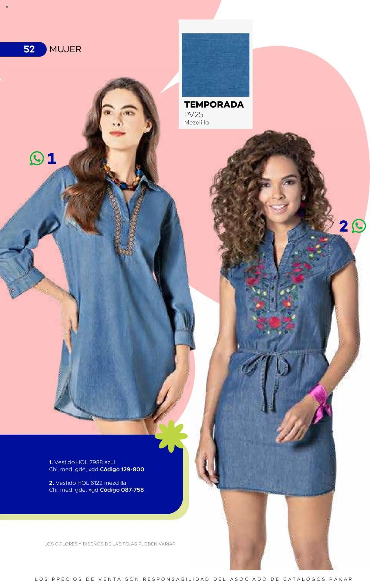 Nuevas ofertas de SC Pakar válidas en toda la República Mexicana desde el 31.01.2025. ¡Encuentra las mejores ofertas en SC Pakar catálogo Ropa! | Página: 52 | Productos: Vestido