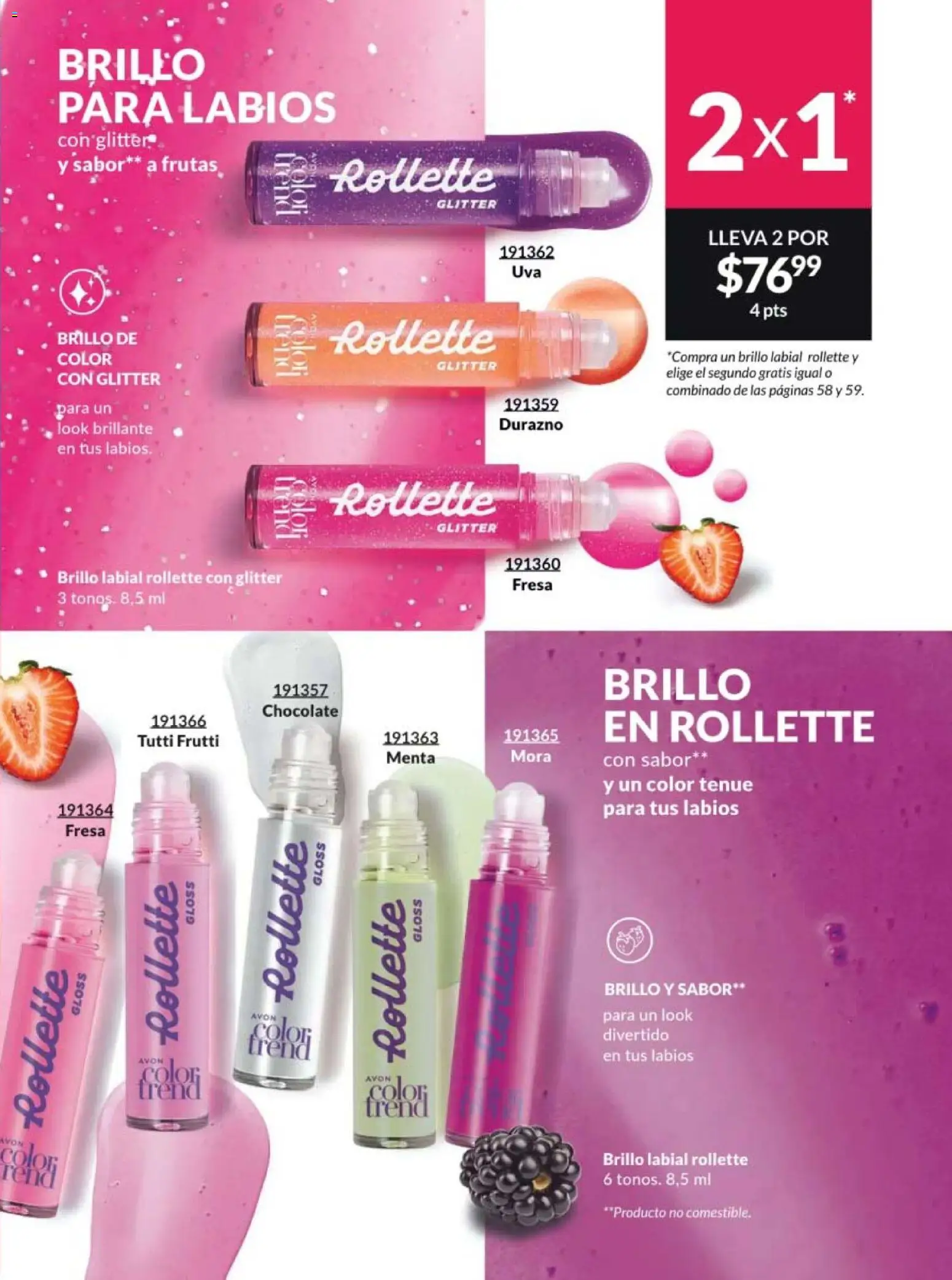 Nuevas ofertas de AVON válidas en toda la República Mexicana desde el 20.02.2026. ¡Encuentra las mejores ofertas en AVON campaña 4 2026! | Página: 53 | Productos: Fresa, Durazno, Brillo, Chocolate