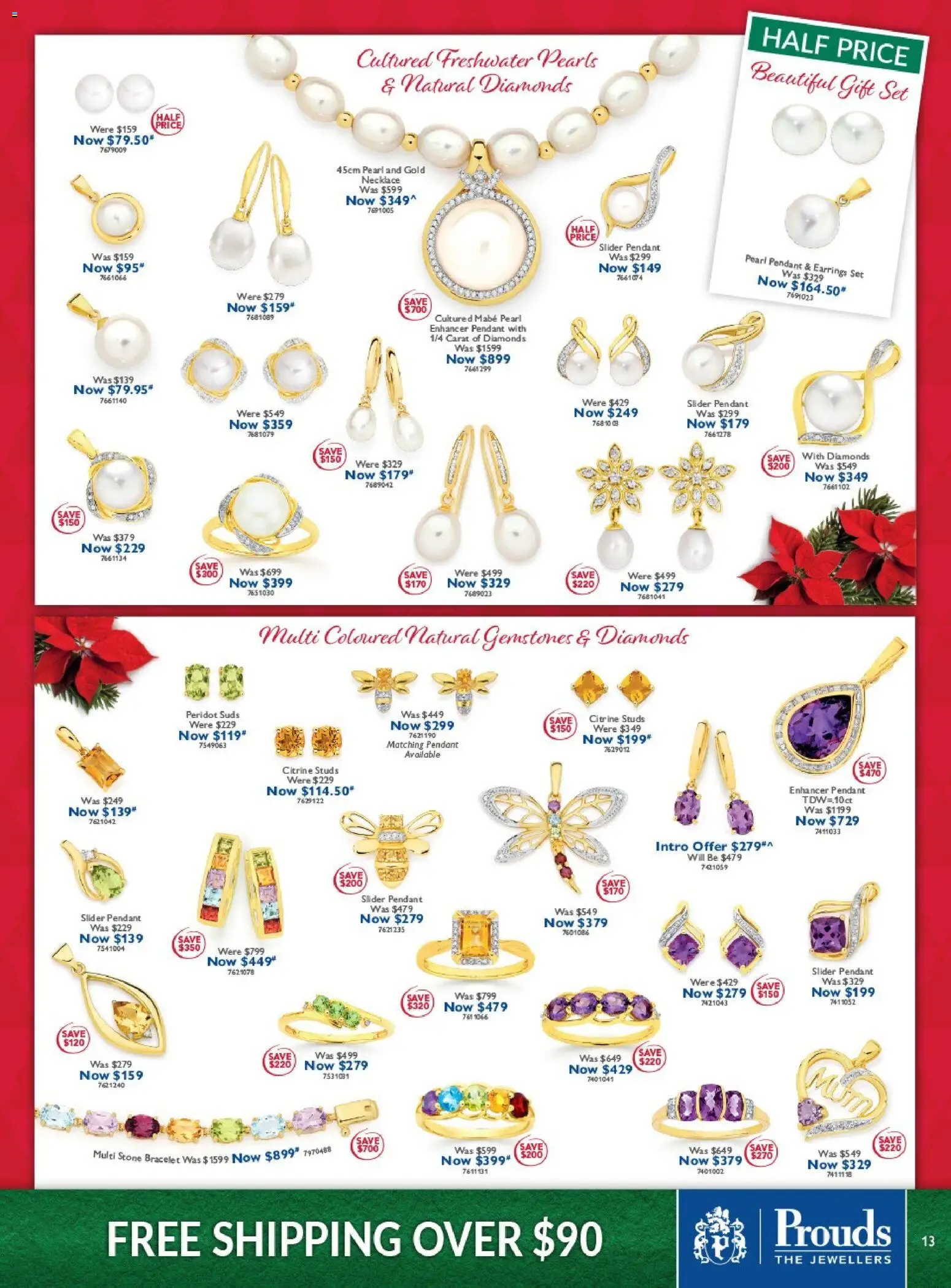 Prouds The Jewellers catalogue - valid from 10.11.2025 | Page: 13 | Products: Bracelet, Earrings, Pendant