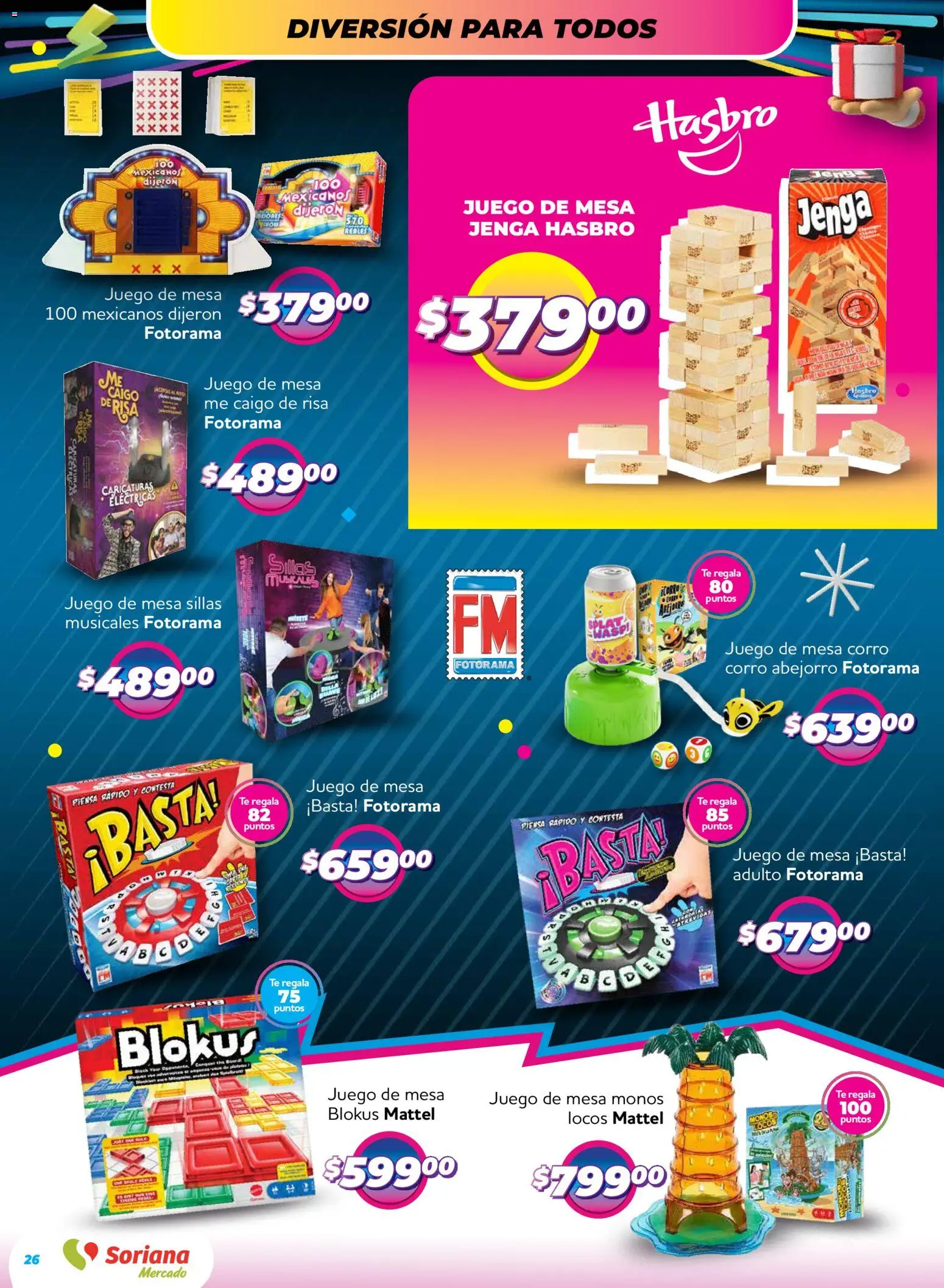 Nuevas ofertas de Soriana válidas en toda la República Mexicana desde el 27.11.2025. ¡Encuentra las mejores ofertas en Soriana - Reino de los Juguetes Mercado Nacional! | Página: 26