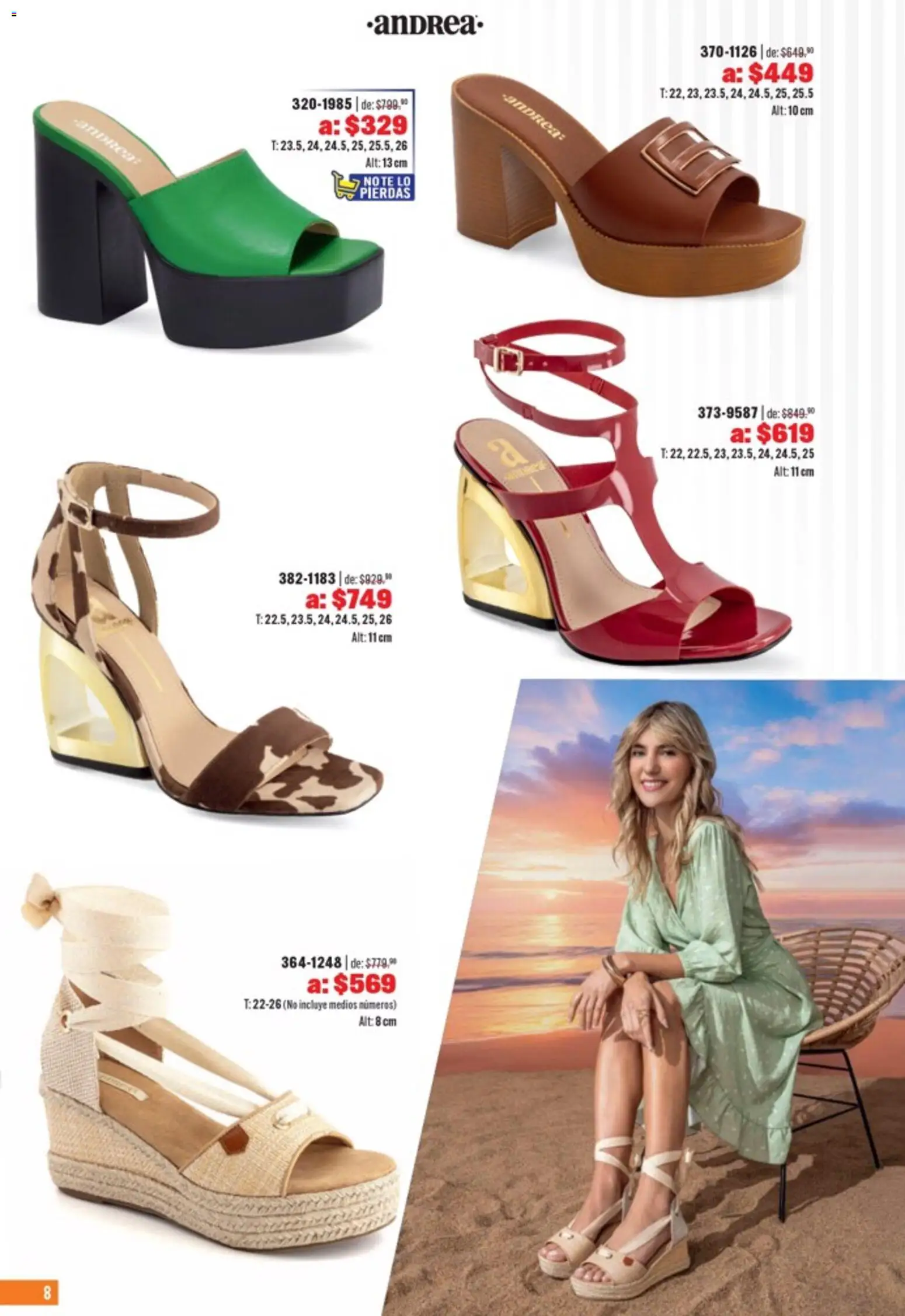 Nuevas ofertas de Andrea válidas en toda la República Mexicana desde el 05.04.2026. ¡Encuentra las mejores ofertas en Andrea catálogo Outlet! | Página: 8