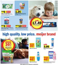 Preview of Meijer weekly ads valid from 11.03.2026 | Page: 18 | Products: Dog Food, Shampoo, Butter, Yogurt