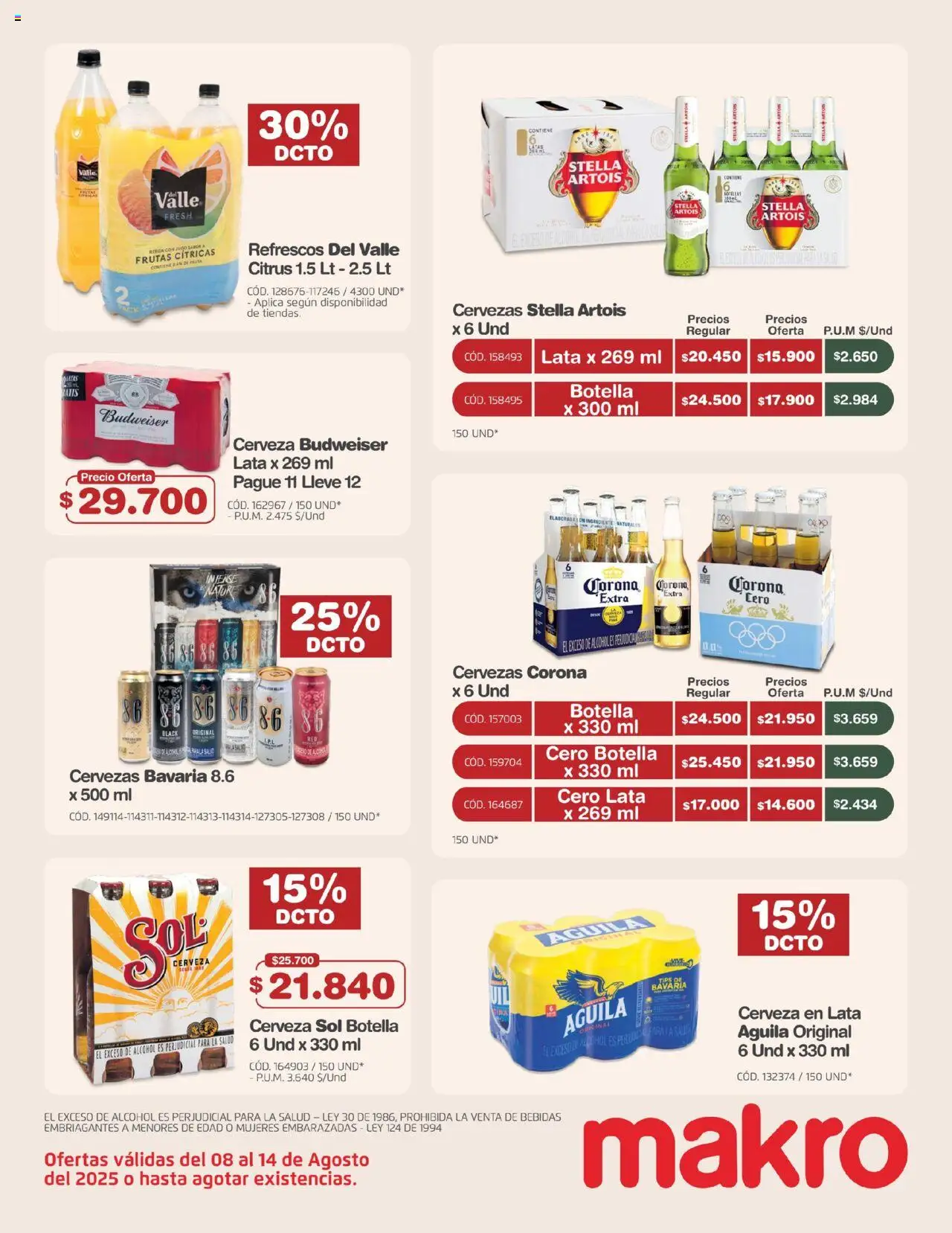 Makro revista - valida desde el 08.08.2025 | Página: 12 | Productos: Asadera, Biombo, Jugo, Tintura