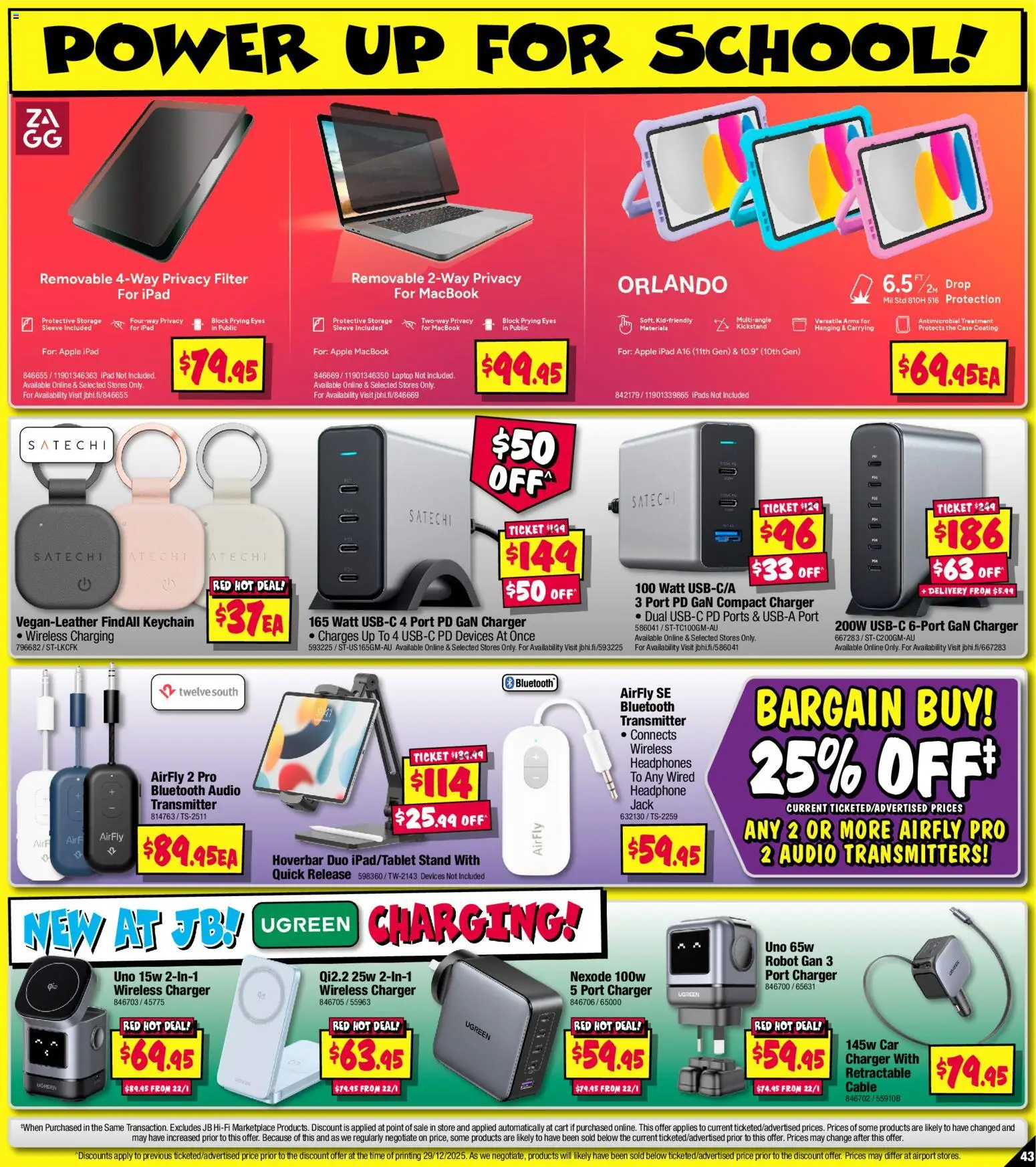JB Hi-Fi catalogue - valid from 08.01.2026 | Page: 43 | Products: Charger, Audio, Laptop, Case