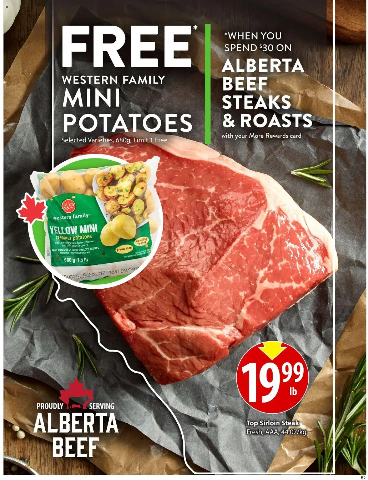 Save on foods flyer valid from 14.08.2025 | Page: 6 | Products: Beef, Potatoes, Peeling