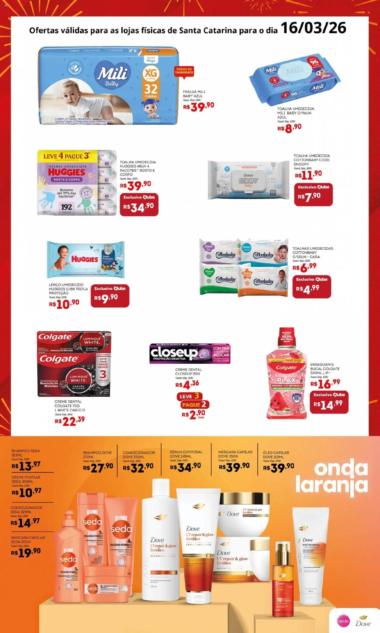 Bistek Supermercados Folheto - válido de 16.03.2026 | Página: 2 | Produtos: Lenço, Sérum, Açúcar, Dove