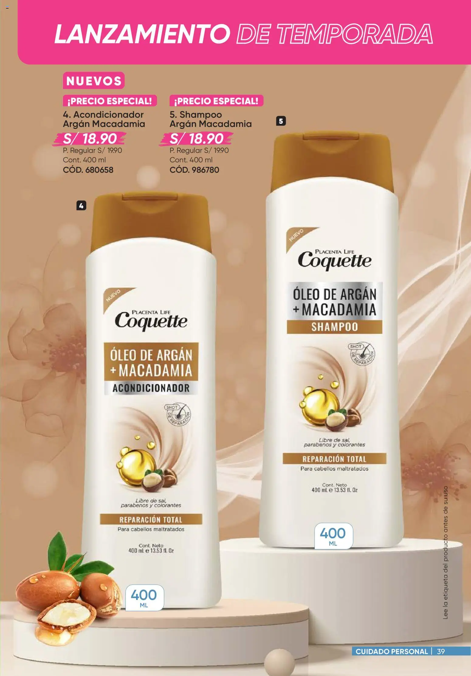 Catálogo Azzorti válido desde 14.04.2026 | Página: 39 | Productos: Shampoo, Acondicionador