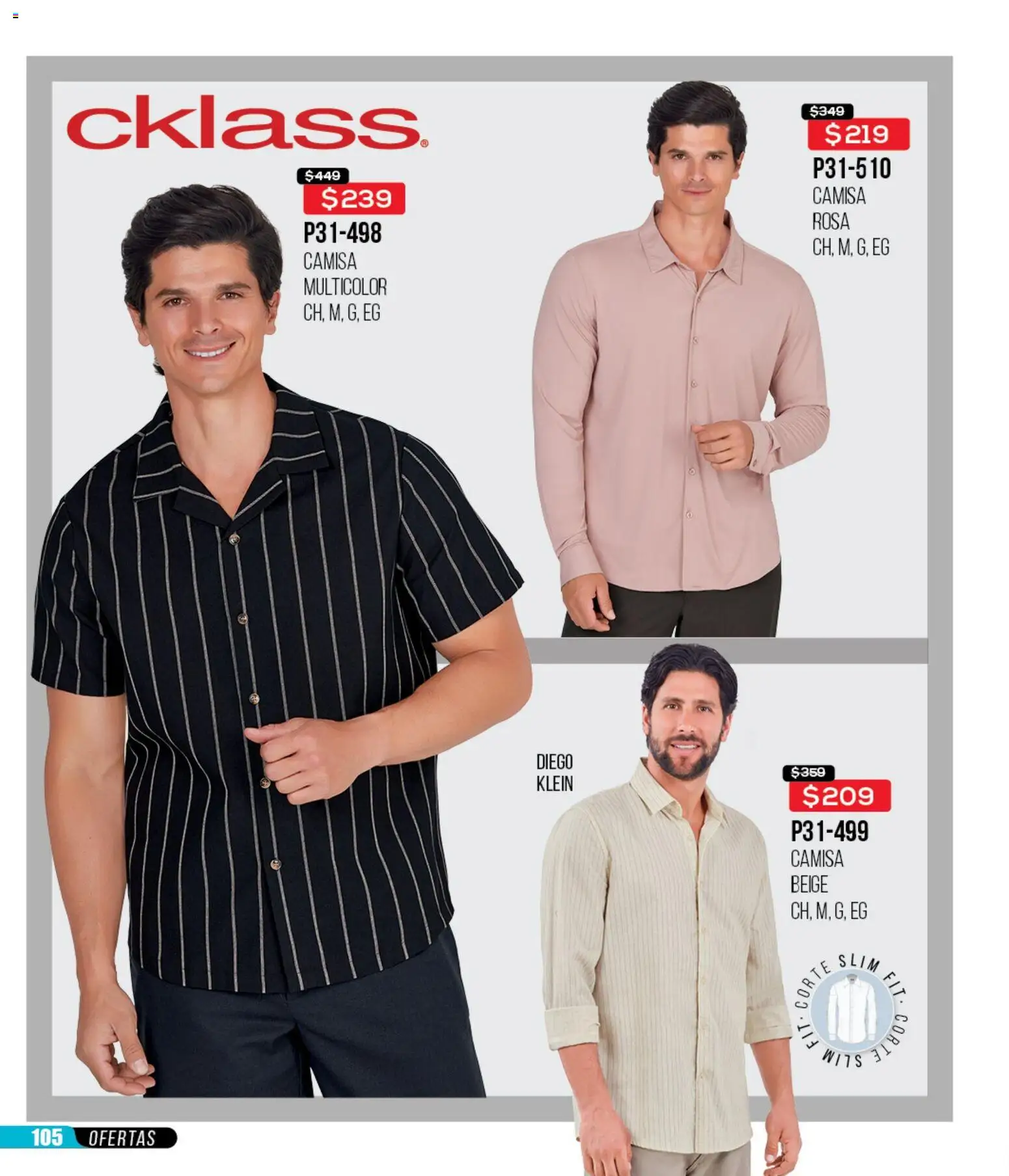 Nuevas ofertas de Cklass válidas en toda la República Mexicana desde el 12.01.2026. ¡Encuentra las mejores ofertas en Cklass catálogo Mega Ofertas Calzado! | Página: 415 | Productos: Camisa
