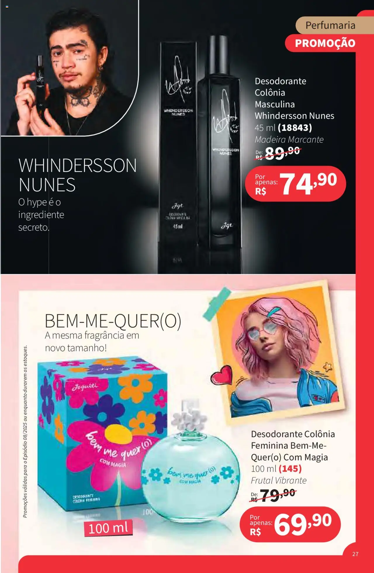 Jequiti Folheto - válido de 02.06.2025 | Página: 27 | Produtos: Fragrância, Desodorante