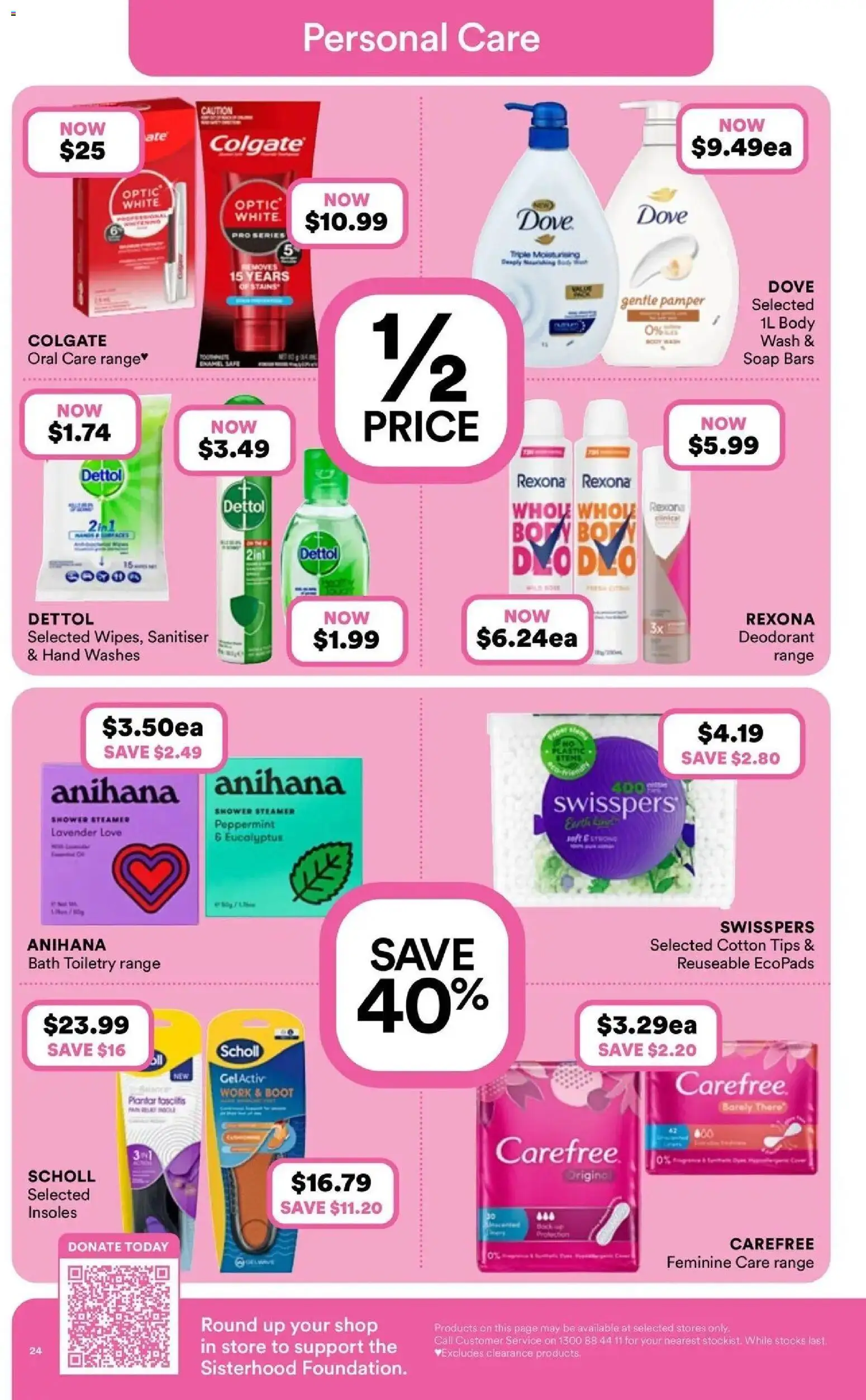 Priceline Pharmacy catalogue - valid from 08.04.2026 | Page: 24 | Products: Bath, Soap, Deodorant, Cotton tips