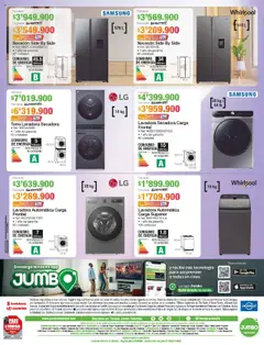 Jumbo revista - valida desde el 04.09.2025 | Página: 12 | Productos: Lavadora, Secadora, Sobre, Mesa