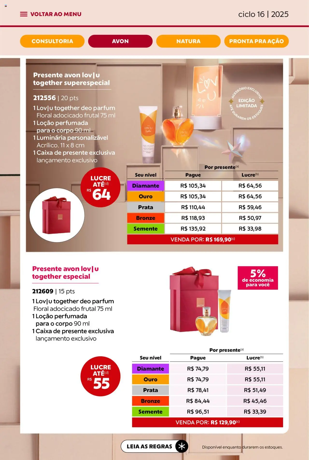 Avon Folheto - válido de 26.09.2025 | Página: 13 | Produtos: Caixa, Luminária