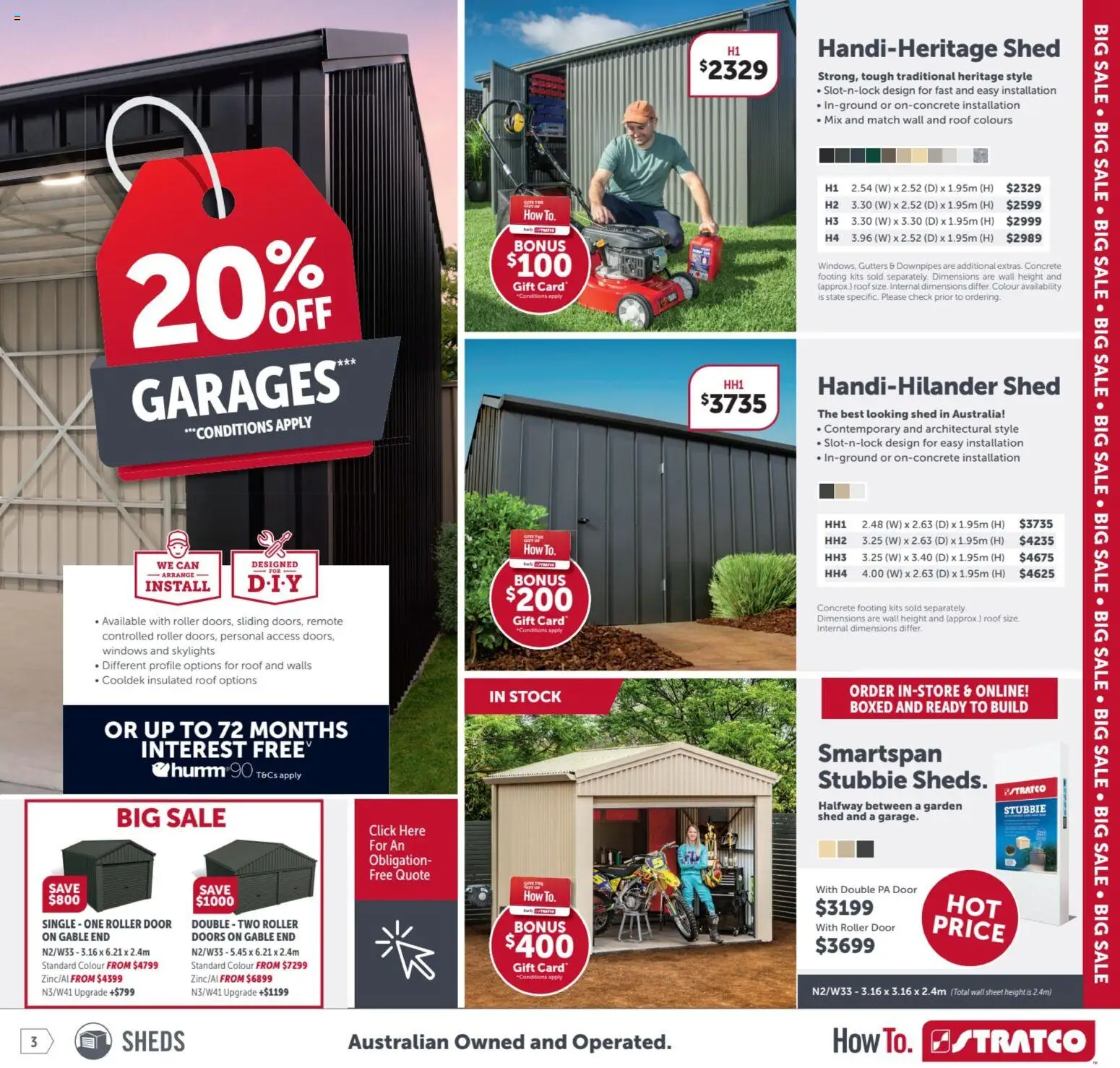 Stratco catalogue - valid from 06.03.2026 | Page: 3 | Products: Door, Kits, Shed