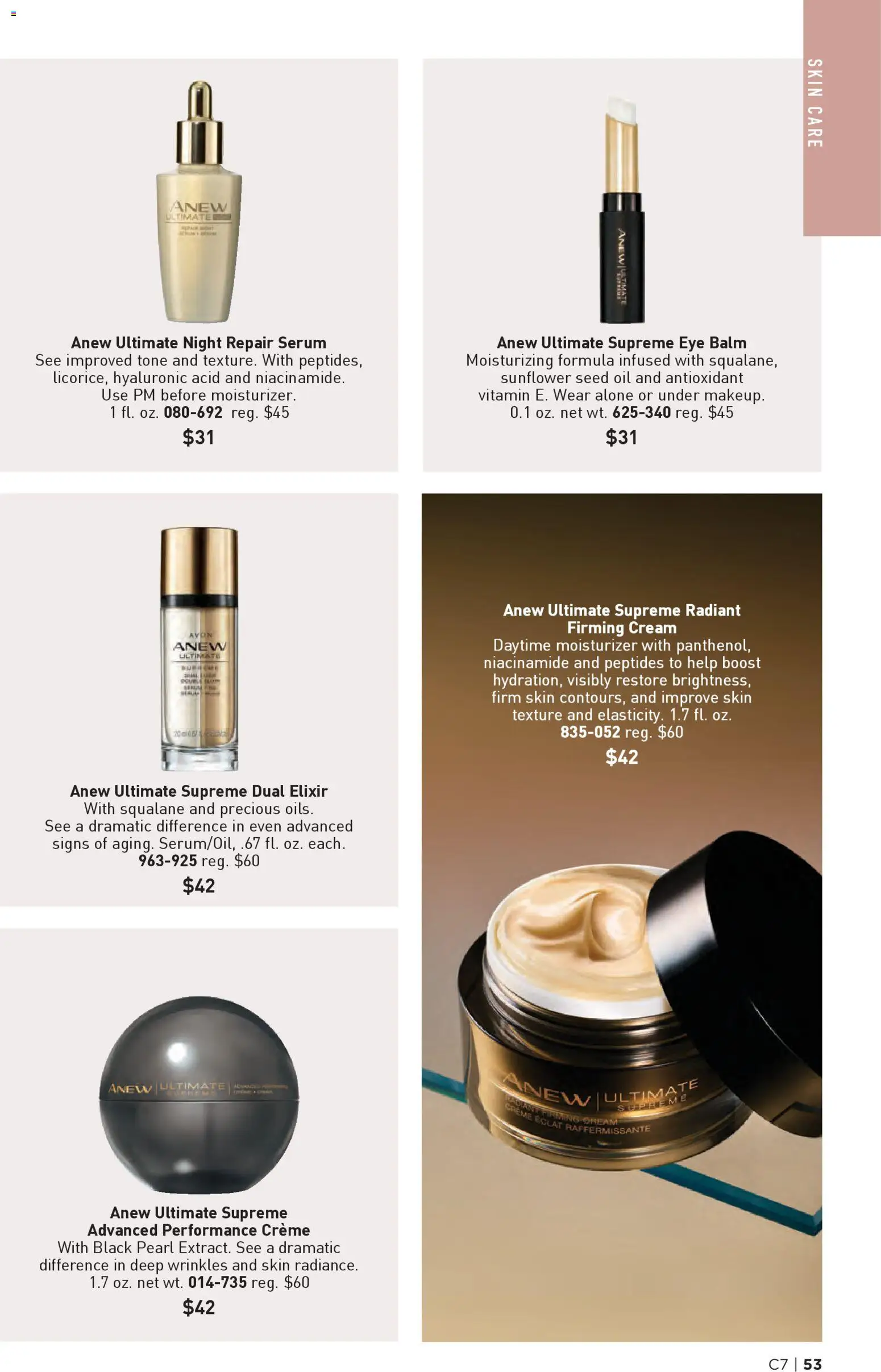 Avon Brochure - valid from 25.03.2026 | Page: 53 | Products: Vitamin, Oil, Cream