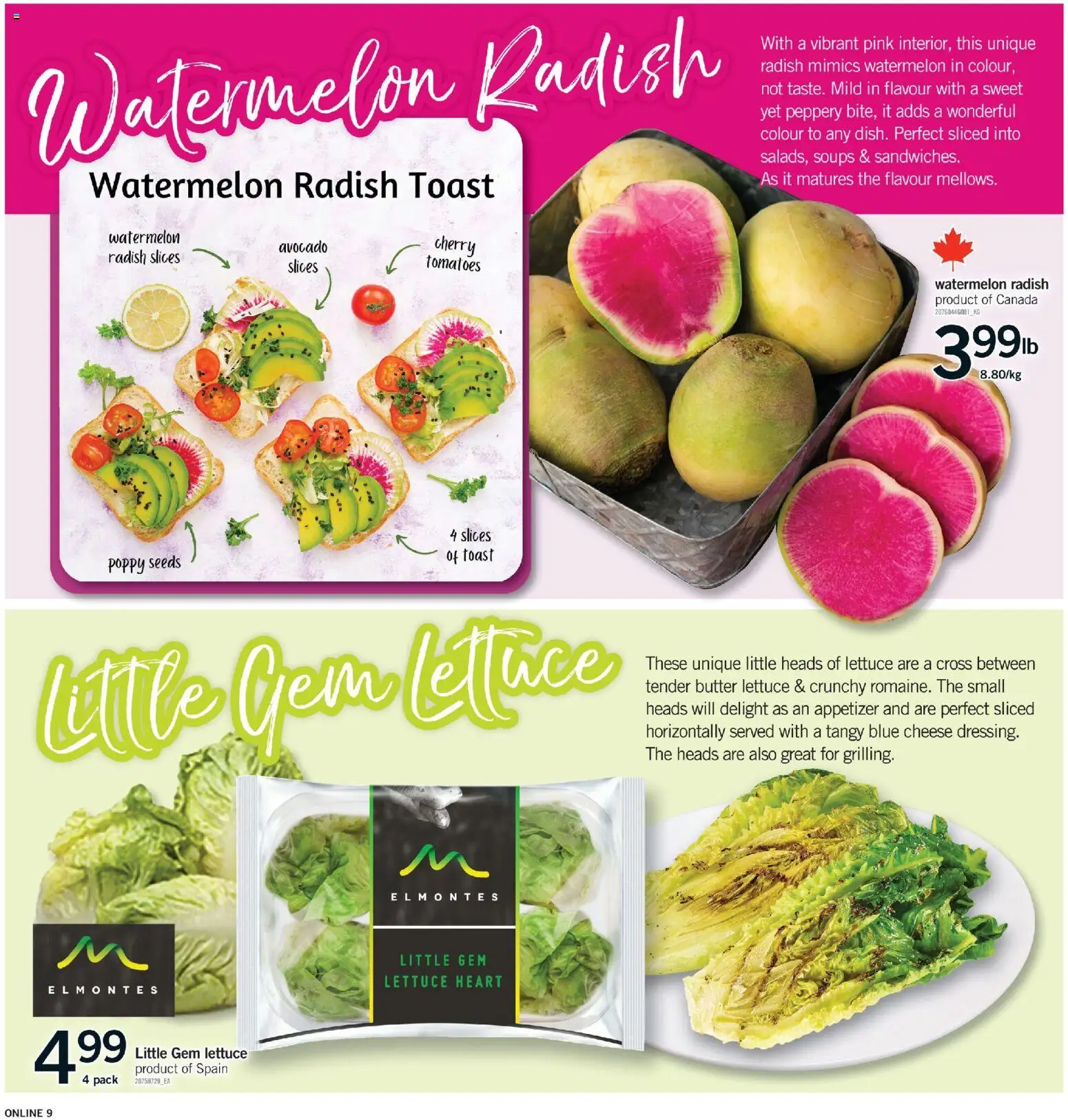 Fortinos flyer valid from 19.02.2026 | Page: 9 | Products: Butter, Cheese, Tomatoes