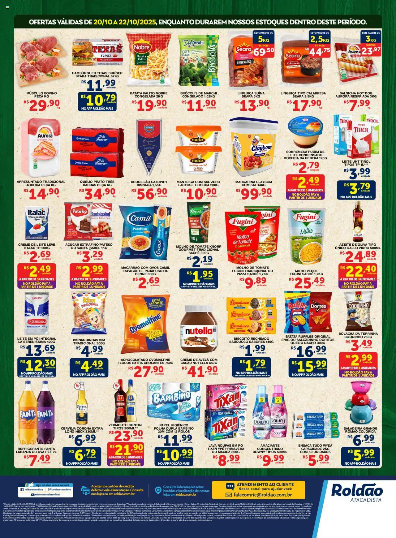Roldão Folheto - válido de 21.10.2025 | Página: 2 | Produtos: Biscoito, Milho verde, Hambúrguer, Brócolis