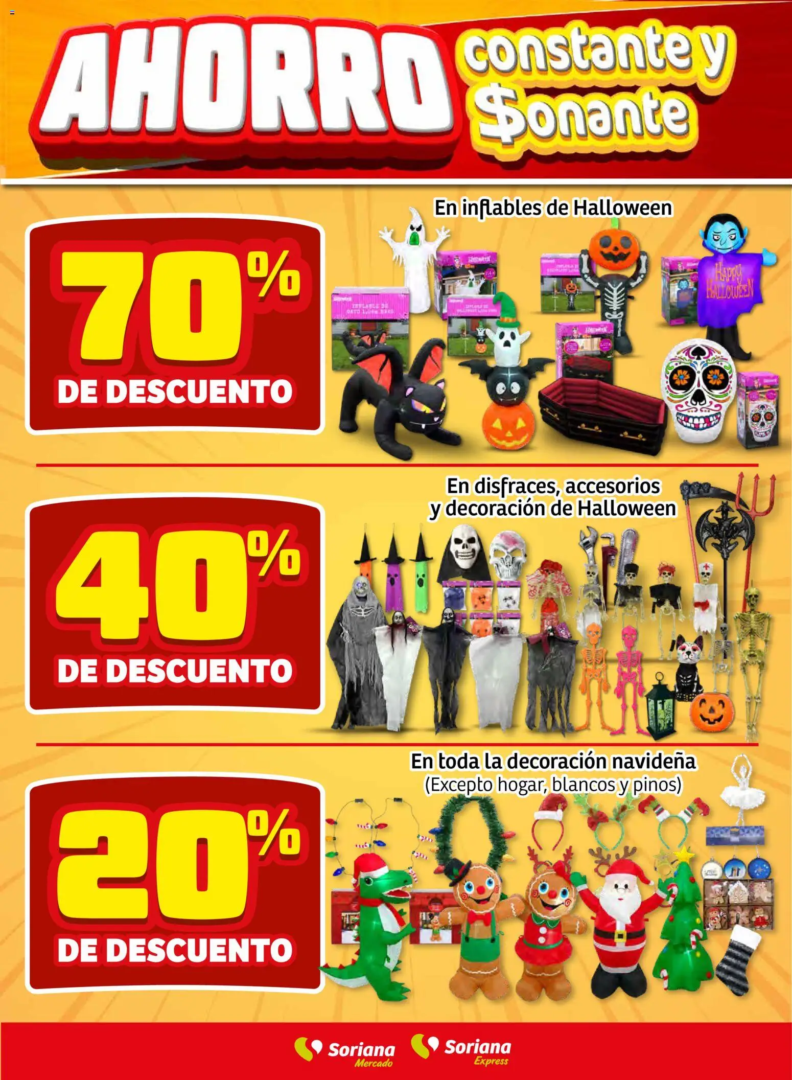 Nuevas ofertas de Soriana válidas en toda la República Mexicana desde el 23.10.2025. ¡Encuentra las mejores ofertas en Soriana - Fin de Semana Mercado: Ags, Nay, Jal, Qro, Col, Mich, Gto, Hgo, Tlax, Mor, Pue, Gro, Oax, Edo. de Mex, CDMX, Zac y SLP! | Página: 9