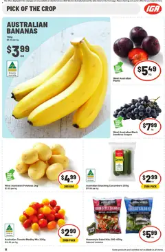 Preview of IGA Catalogue WA - valid from 04.02.2026 | Page: 19 | Products: Kits, Cucumbers, Salad, Plums
