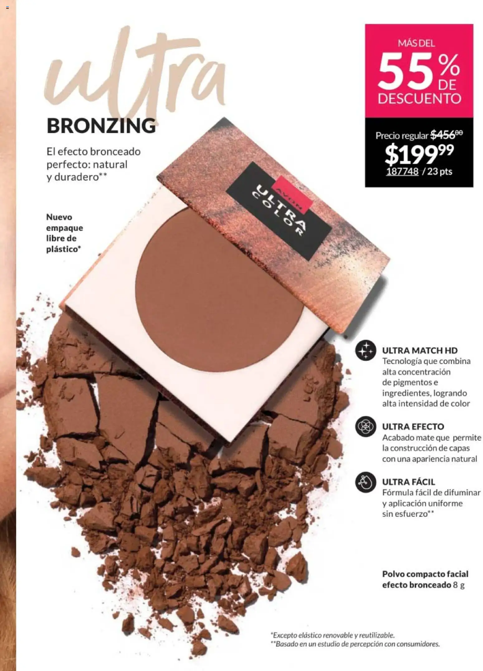 Nuevas ofertas de AVON válidas en toda la República Mexicana desde el 28.11.2025. ¡Encuentra las mejores ofertas en AVON campaña 18 2025! | Página: 109 | Productos: Polvo compacto, Mate, Polvo