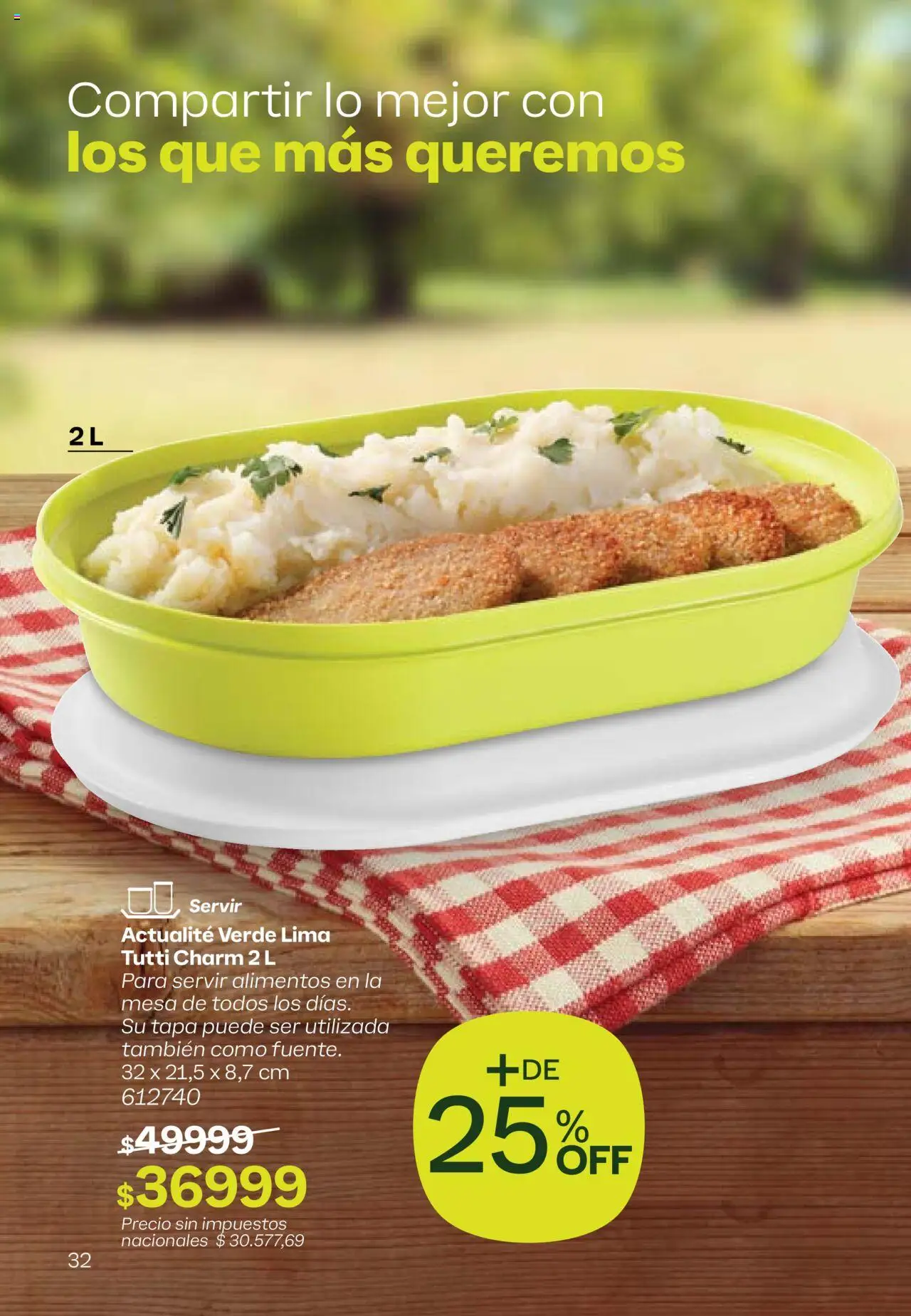 Tupperware - Campaña 17/2025 │ válido desde el 13.10.2025 | Página: 33 | Productos: Mesa, Lima
