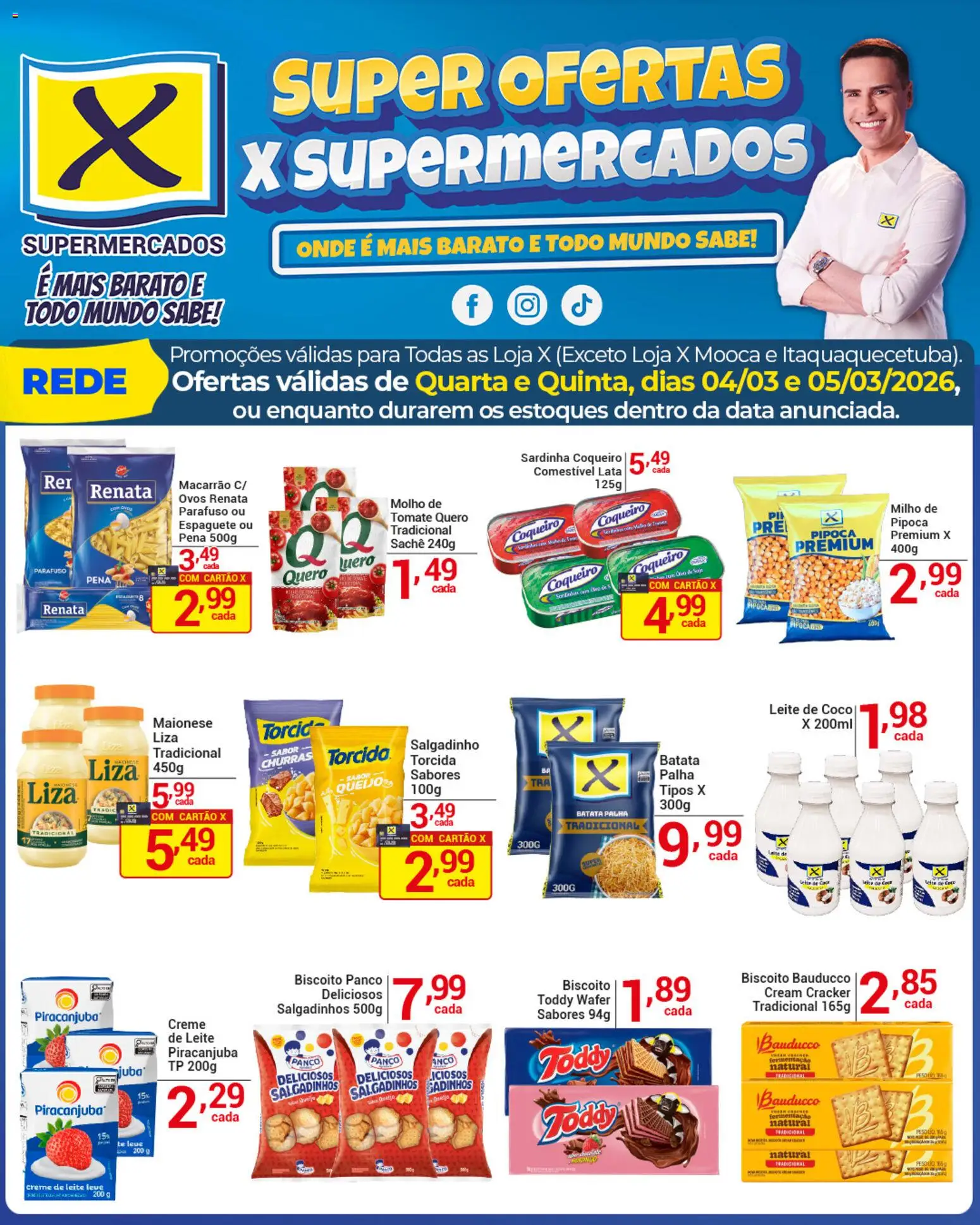 X Supermercados Folheto - válido de 04.03.2026 | Página: 2 | Produtos: Coco, Biscoito, Maionese, Leite de coco