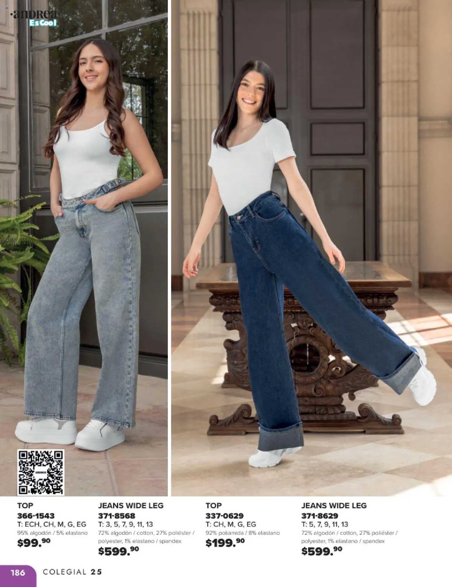 Nuevas ofertas de Andrea válidas en toda la República Mexicana desde el 25.05.2025. ¡Encuentra las mejores ofertas en Andrea catálogo Colegial ! | Página: 186 | Productos: Algodón