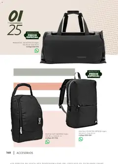 Vista previa de SC Pakar Catálogo Ropa y Accesorios, nuevo folleto de la tienda, válido en México a partir del 24.07.2025 | Página: 168 | Productos: Mochila, Maleta