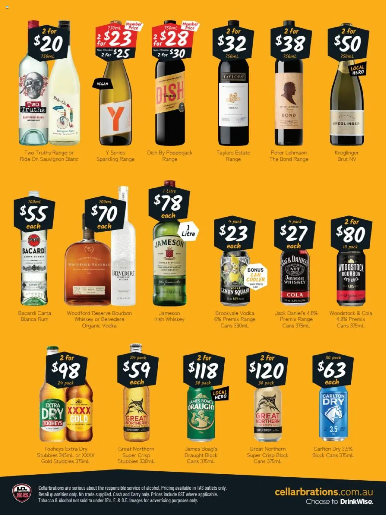 Cellarbrations catalogue - valid from 08.09.2025 | Page: 2 | Products: Bourbon, Whiskey, Rum, Squash