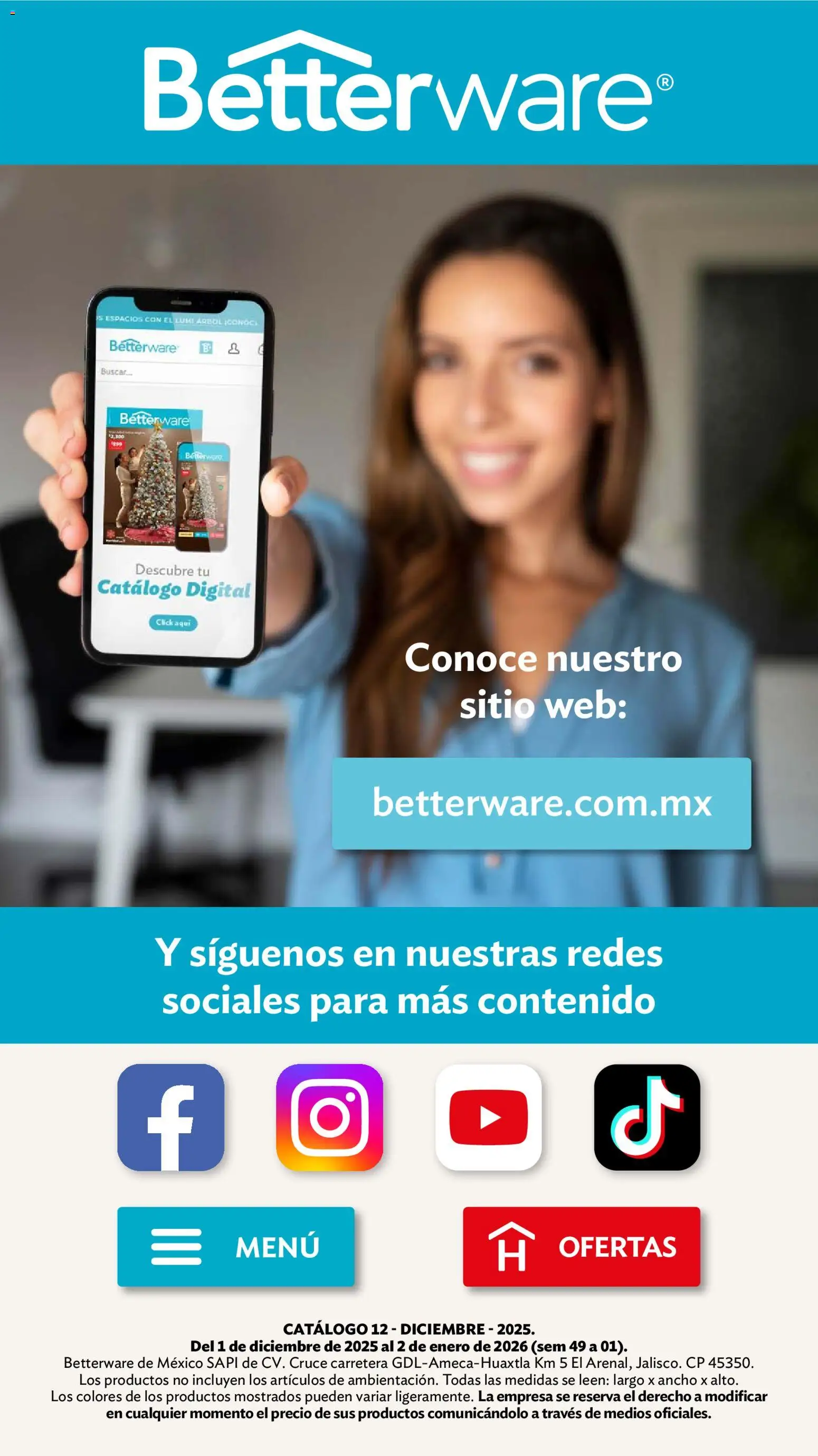 Nuevas ofertas de Betterware válidas en toda la República Mexicana desde el 01.12.2025. ¡Encuentra las mejores ofertas en Betterware campaña 12 2025! | Página: 123