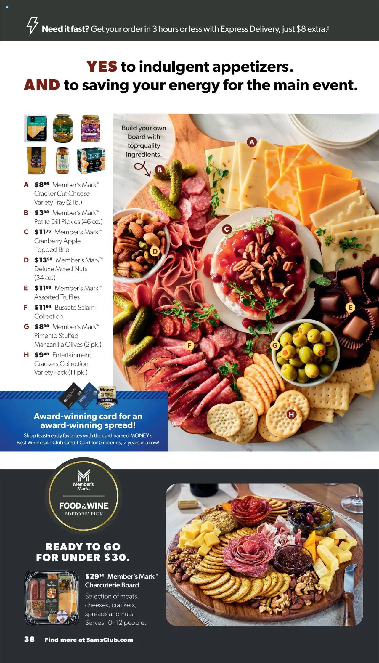 Sam's Club Black Friday - valid from 29.10.2025 | Page: 38 | Products: Cheese, Salami, Wine, Dill
