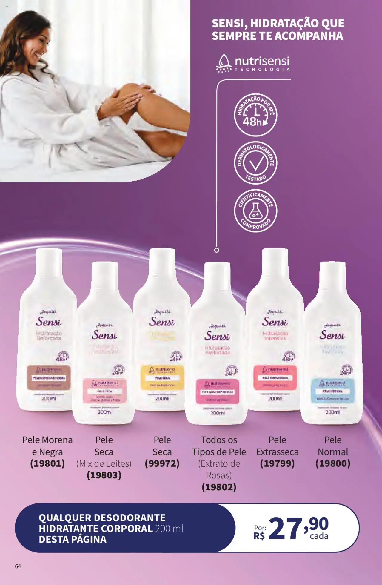 Jequiti Folheto - válido de 02.06.2025 | Página: 64 | Produtos: Hidratante corporal, Desodorante