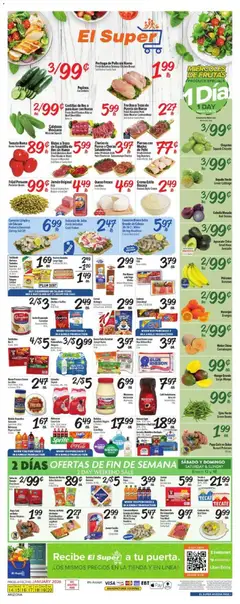 Preview of El Super weekly ads valid from 14.01.2026