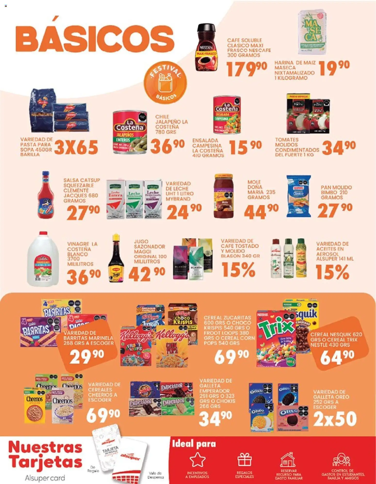 Nuevas ofertas de Alsuper válidas en toda la República Mexicana desde el 06.03.2026. ¡Encuentra las mejores ofertas en Alsuper folleto Durango! | Página: 6 | Productos: Leche, Café, Jugo, Pasta