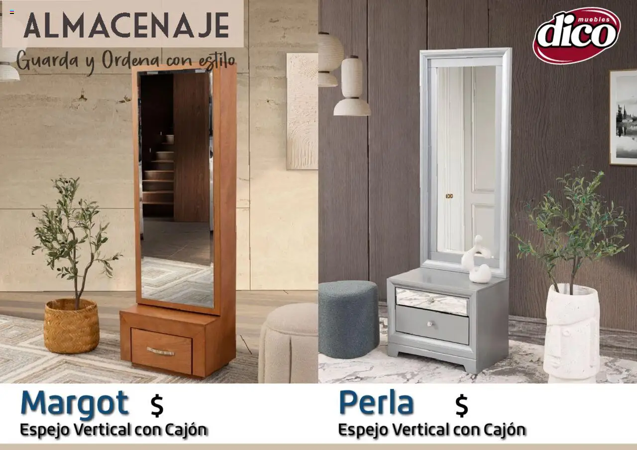 Nuevas ofertas de Muebles Dico válidas en toda la República Mexicana desde el 12.02.2025. ¡Encuentra las mejores ofertas en Muebles Dico catálogo Almacenaje! | Página: 59 | Productos: Espejo