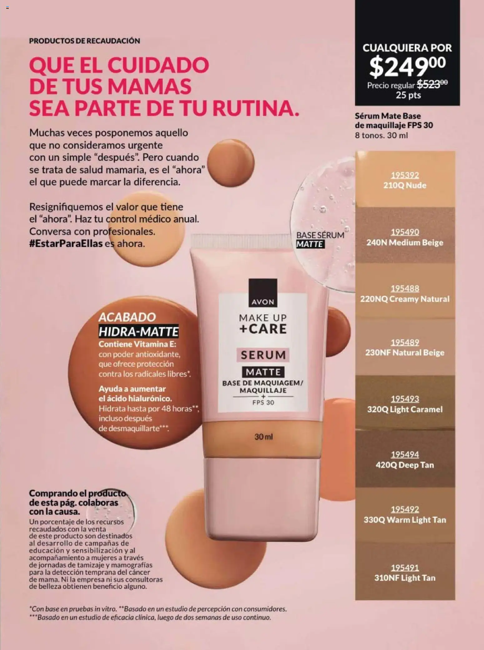 Nuevas ofertas de AVON válidas en toda la República Mexicana desde el 13.03.2026. ¡Encuentra las mejores ofertas en AVON campaña 5 2026! | Página: 41 | Productos: Base de maquillaje, Serum, Mate, Maquillaje