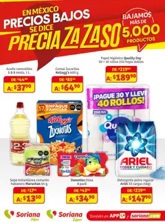 Vista previa de Soriana - Preciazazaso Súper Camp, Chia, Oax, Q. Roo, Tab, Yuc, nuevo folleto de la tienda, válido en México a partir del 01.08.2025