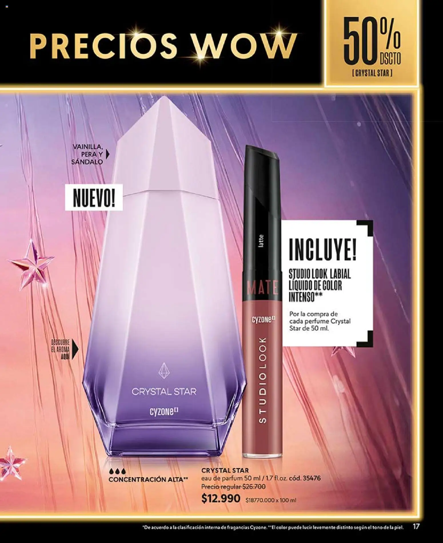Catálogo CyZone Campaña 7 │ válido desde el 18.04.2026 | Página: 17 | Productos: Perfume, Mate, Labial, Pera
