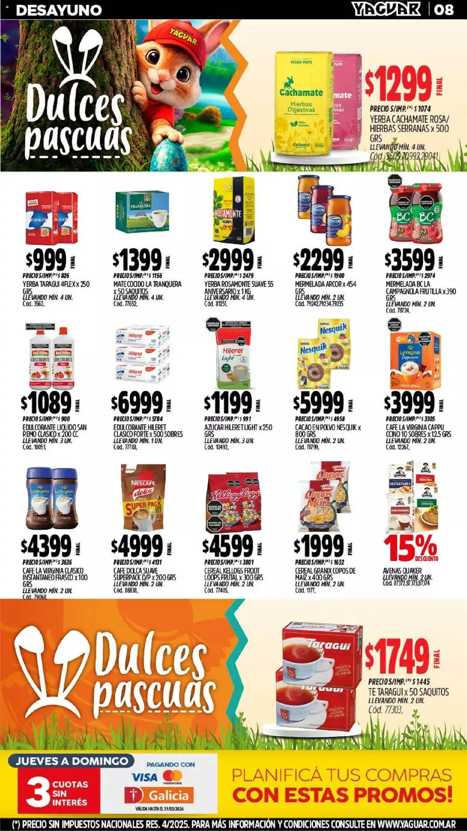 Yaguar - Oferta Semanal Buenos Aires │ válido desde el 23.03.2026 | Página: 7 | Productos: Frutilla, Polvo, Frasco, Mermelada