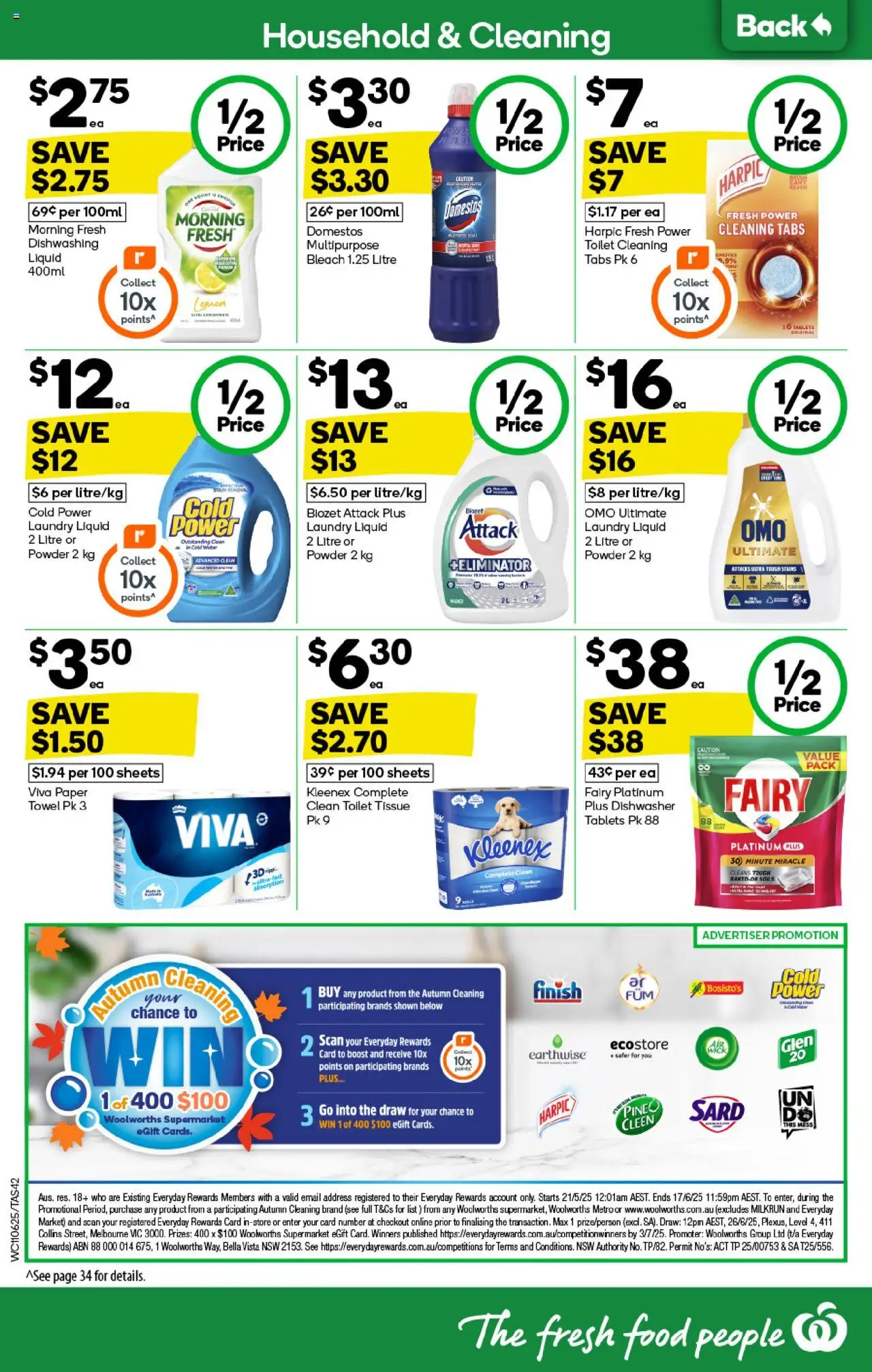 Woolworths catalogue - valid from 11.06.2025 | Page: 42 | Products: Household, Powder, Laundry, Tablets