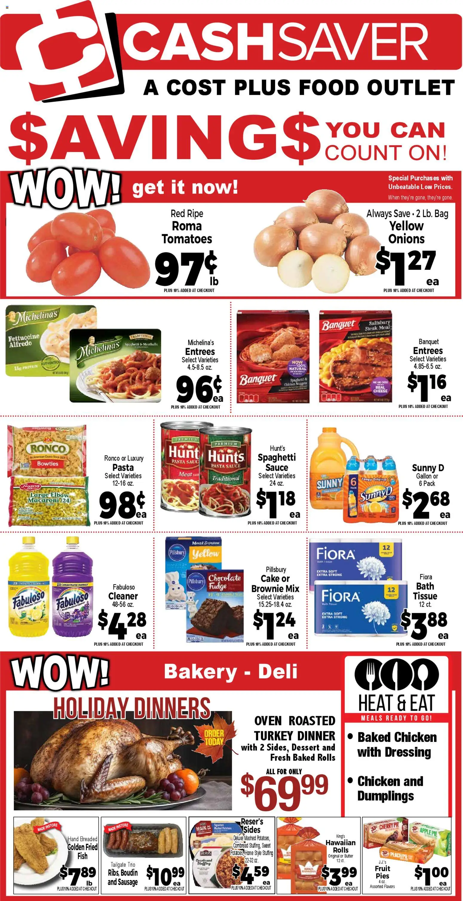 Market Basket Cash Saver - valid from 03.12.2025 | Page: 2 | Products: Chocolate, Fish, Sausage, Cherry Pie
