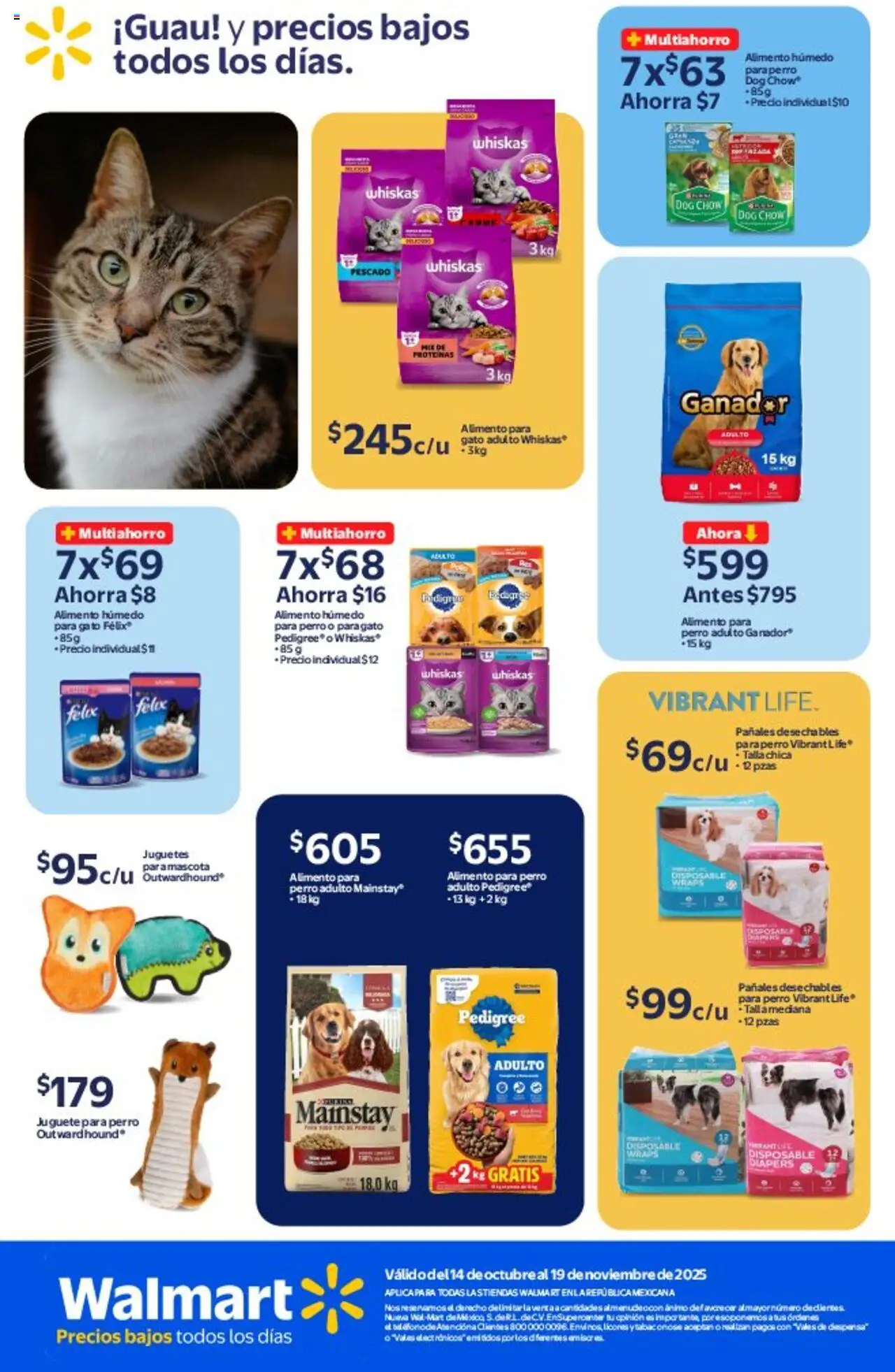 Nuevas ofertas de Walmart válidas en toda la República Mexicana desde el 14.10.2025. ¡Encuentra las mejores ofertas en Walmart - Folleto! | Página: 24 | Productos: Pañales