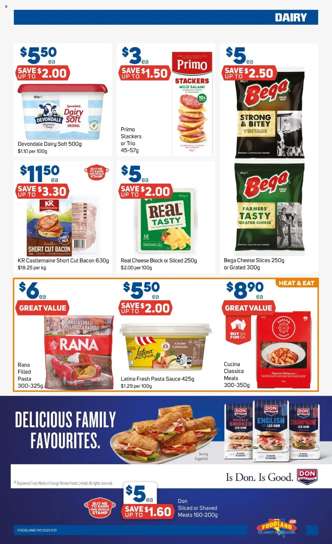 Foodland catalogue - valid from 08.10.2025 | Page: 19 | Products: Crackers, Dairy, Salami, Ham